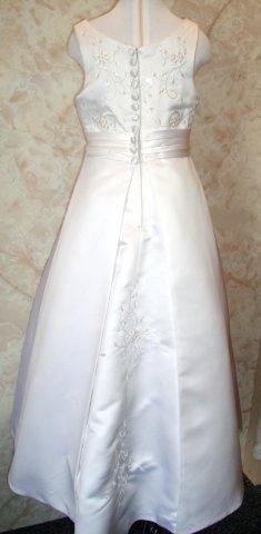 long girls dress with split back